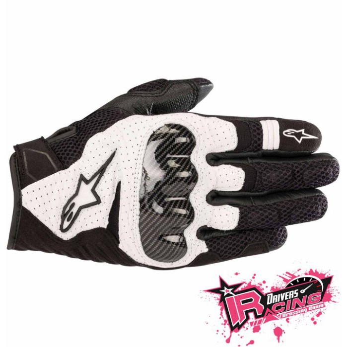 ♚賽車手的試衣間♚Alpinestars® SMX 1 Air V2 B/W 可觸碰 短手套 防摔手套