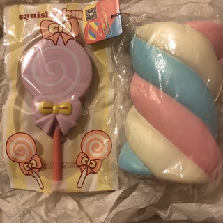 𝑯𝑨𝑵𝑨♡海外稀有棒棒糖🍭&巨大棉花糖/squishy/軟軟