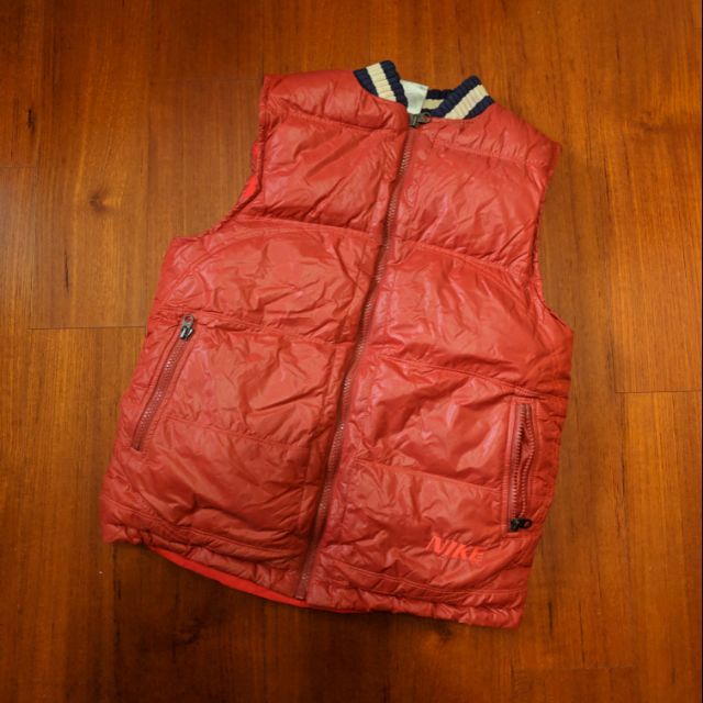 Nike橘色xs號保暖冬季背心外套