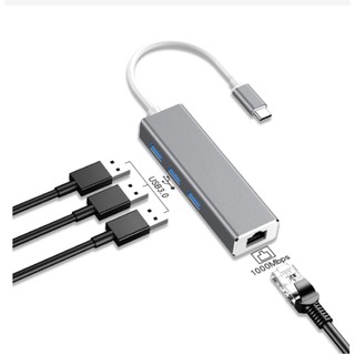 現貨- USB 3.1 Type-C 轉RJ45 1000Mbps網卡 Gigabit +3.0 USB macbook