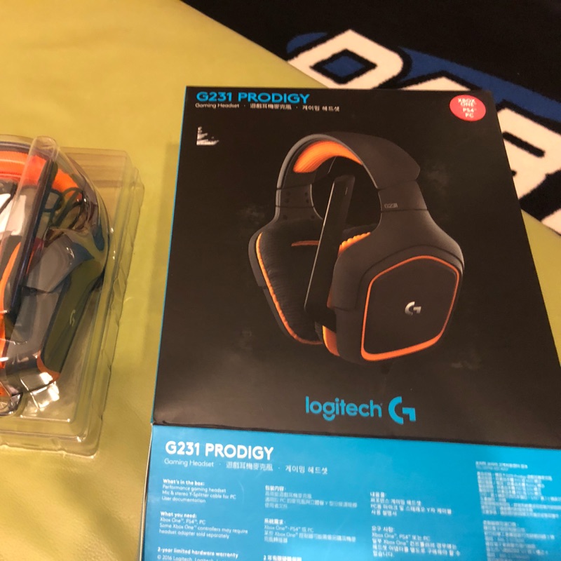 Logitech G231 Prodigy 電競耳機 Xbox/PS4/PC 可用