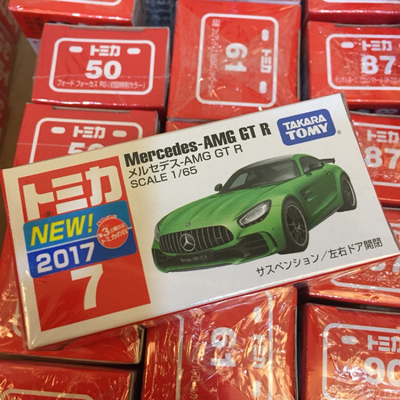 （新車貼）Tomica No.7 賓士 Mercedes AMG GT R