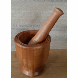 【百福】 【桃花心木木臼】木杵 搗蒜器 搗藥器 杵臼 原木木臼 木臼 研磨缽 研磨器 桃花心木 💘【臺灣製造】✅