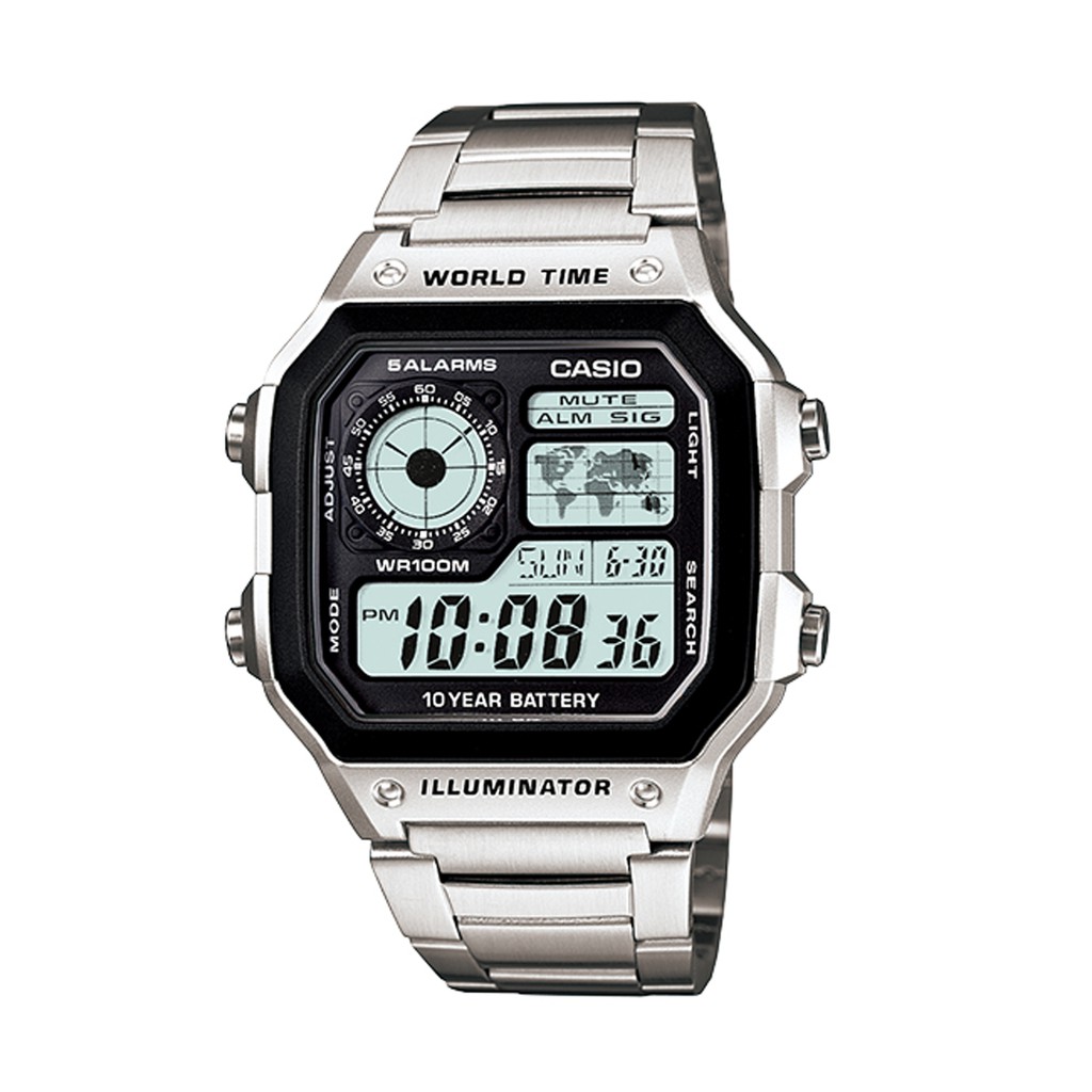 [FLOMMARKET] CASIO AE-1200WHD-1A 不鏽鋼錶帶
