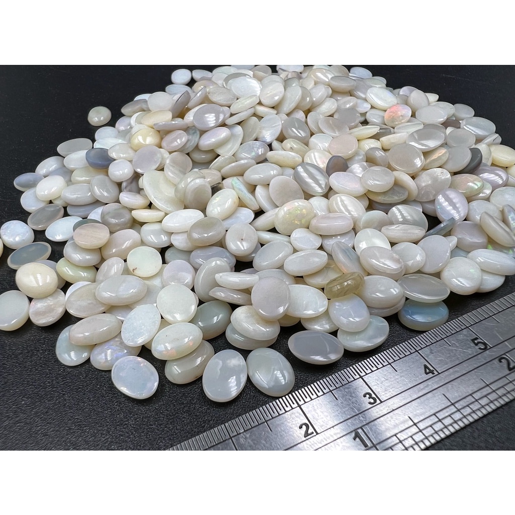 【水晶靈-HSIANG-DRUN】澳洲蛋白石裸石蛋面8*6(單顆)**隨機出貨**#C04-8
