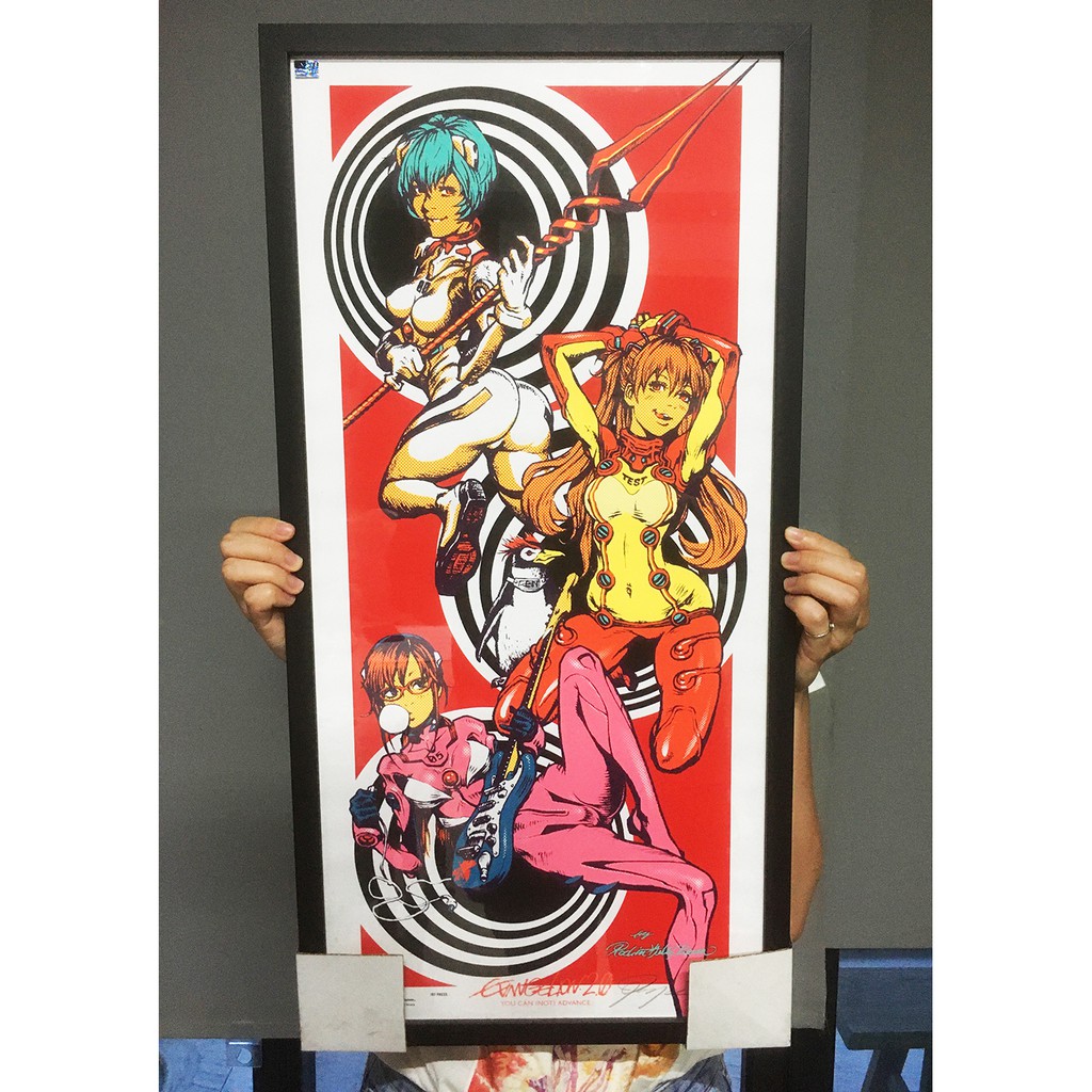 Rockin Jelly Bean Rjb Evangelion Eva Silk Screen Print 絹印海報 蝦皮購物