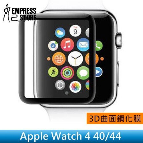 【妃小舖】高品質 3D曲面 鋼化/滿版 Apple Watch 4/5/6 SE 40/44 玻璃貼/保護貼 可代貼