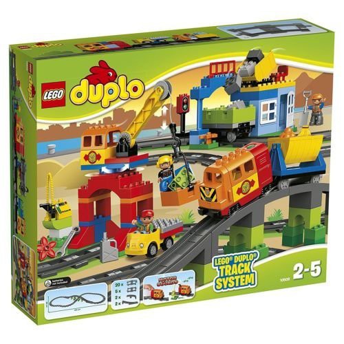 LEGO 樂高 DUPLO 得寶系列 10508 得寶豪華火車套裝 生日 聖誕 獎品 全新未拆 一角有壓痕 盒況如圖