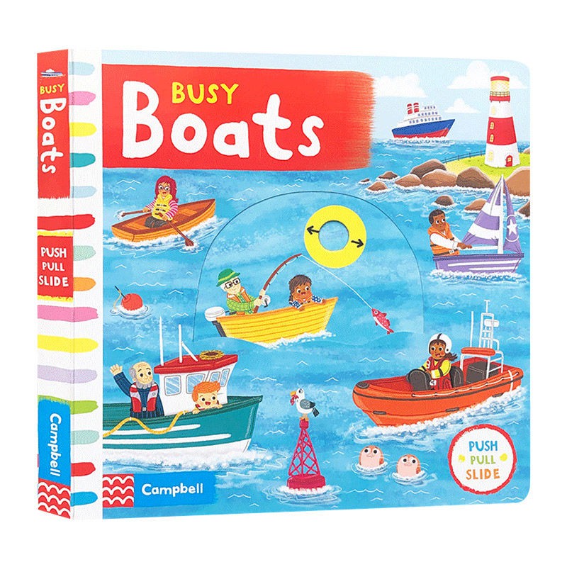 中圖原版 忙碌的小船英文busy Books Busy Boats低幼兒童英語 蝦皮購物