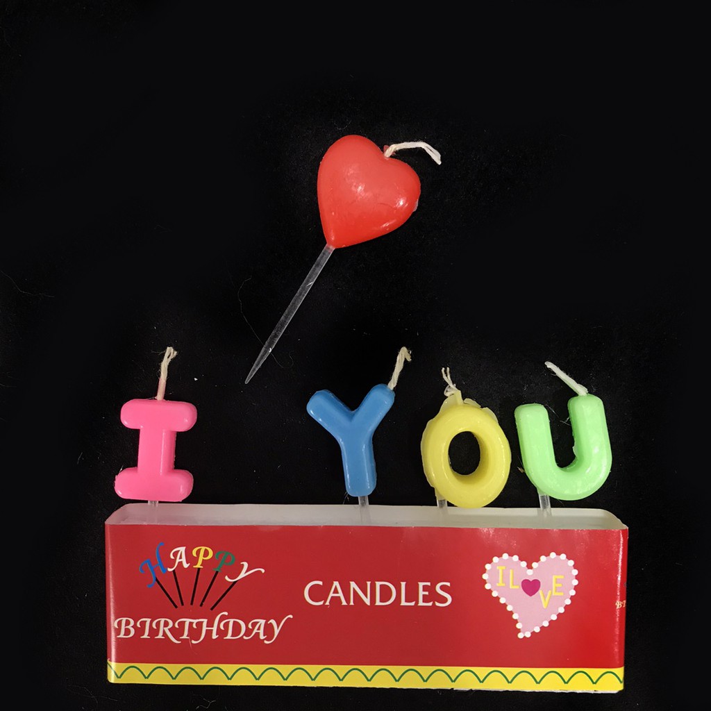 I LOVE YOU蠟燭 蛋糕蠟燭 IOU蠟燭  求婚 告白 情人節 彩虹蠟燭 蠟燭蛋糕 生日