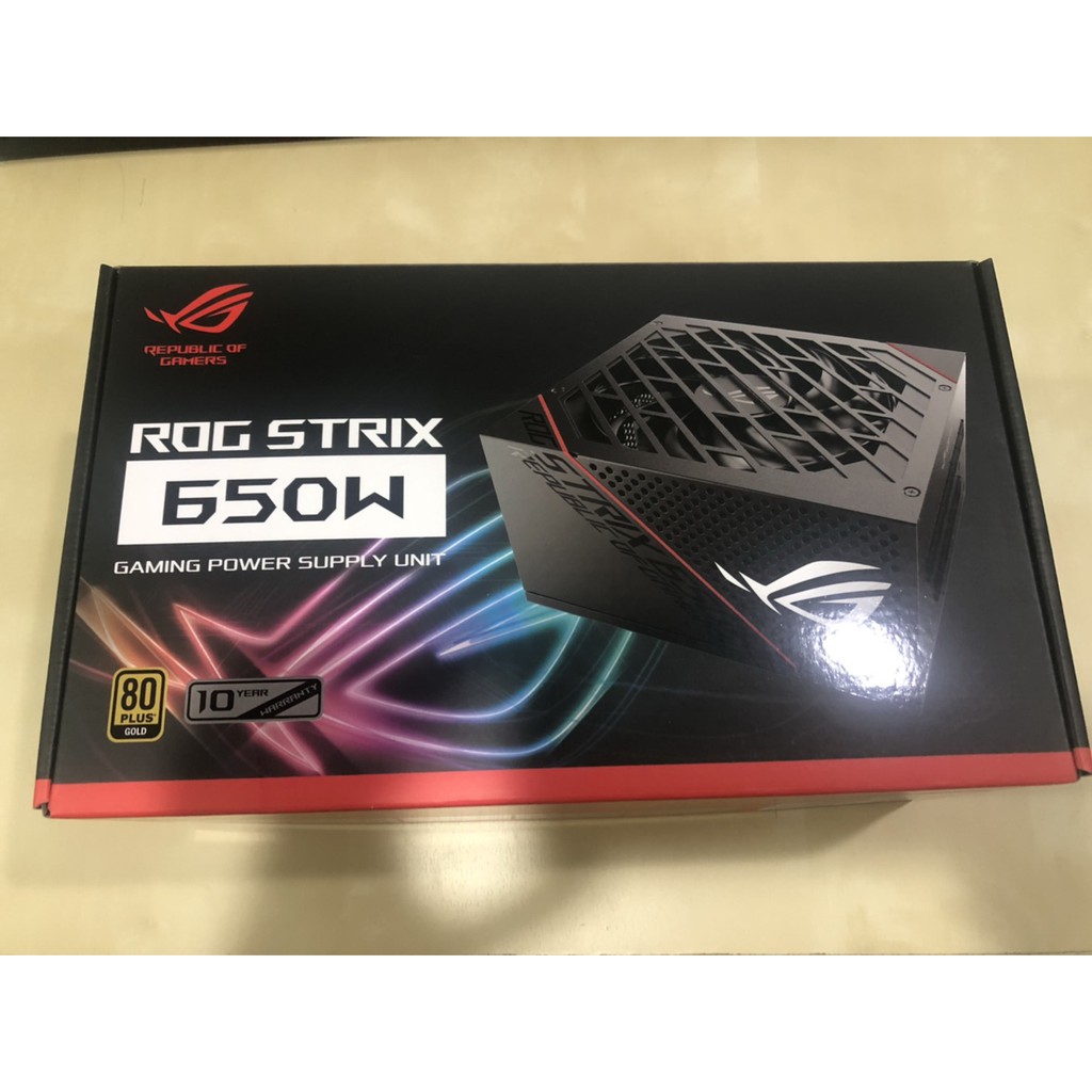 ASUS ROG Strix 650W 金牌 電源供應器 10年保 全模組(全新 電供 power 海韻 海盜船 可參)