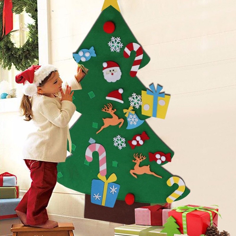 臺灣現貨🎄M5  多款DIY聖誕樹  黏貼聖誕樹組  北歐風DIY毛氈聖誕樹 聖誕節裝飾用品 聖誕節日 DIY 聖誕樹