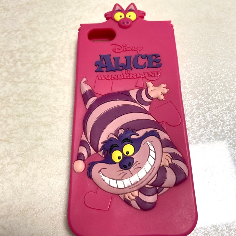 [二手]迪士尼愛麗絲夢遊仙境妙妙貓iPhone 5軟殼手機殼