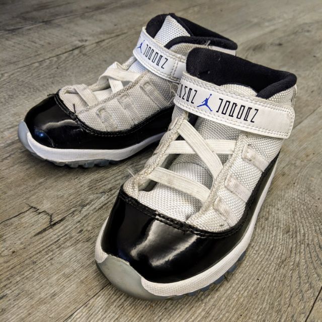 [現貨] NIKE Air Jordan 11 Retro Concord TD 童鞋大尺碼10C 新買來只穿一個月