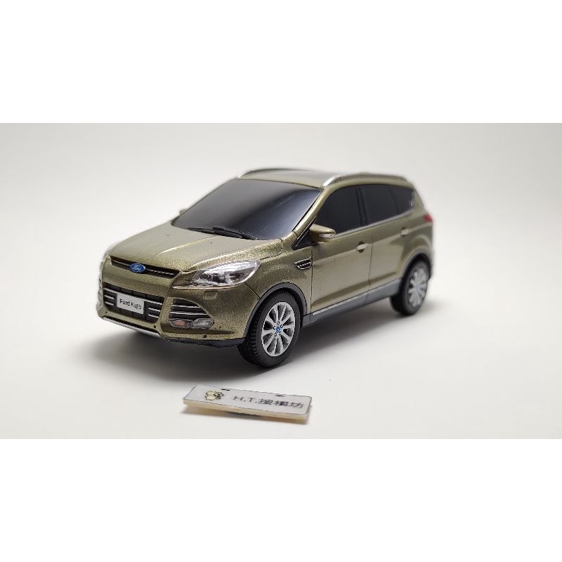 ［ℍ.𝕋.搜模坊］二手無盒有瑕疵 1/43 FORD KUGA 綠色 模型車 迴力車