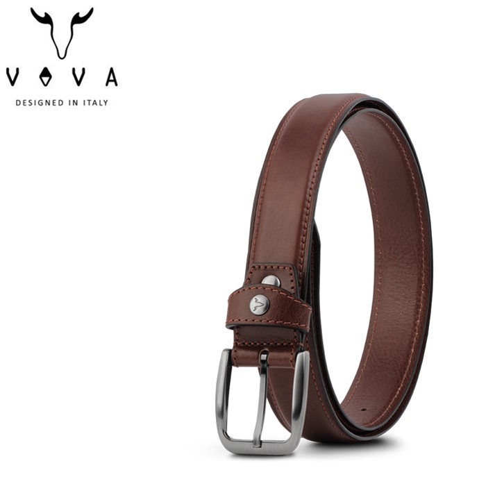 VOVA 真皮 品味紳士復古休閒皮帶 穿針式皮帶/穿孔式皮帶 VA007-001