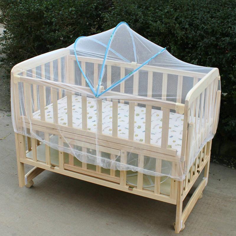 蚊帳嬰兒床用全罩式 可摺疊通用防蚊罩 寶寶小床搖籃蚊帳罩