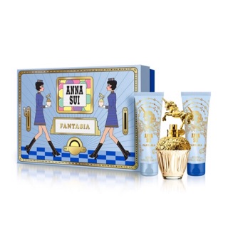 【ANNA SUI 安娜蘇】童話獨角獸寶物禮盒-淡香水50ml+身體乳90ml+沐浴乳