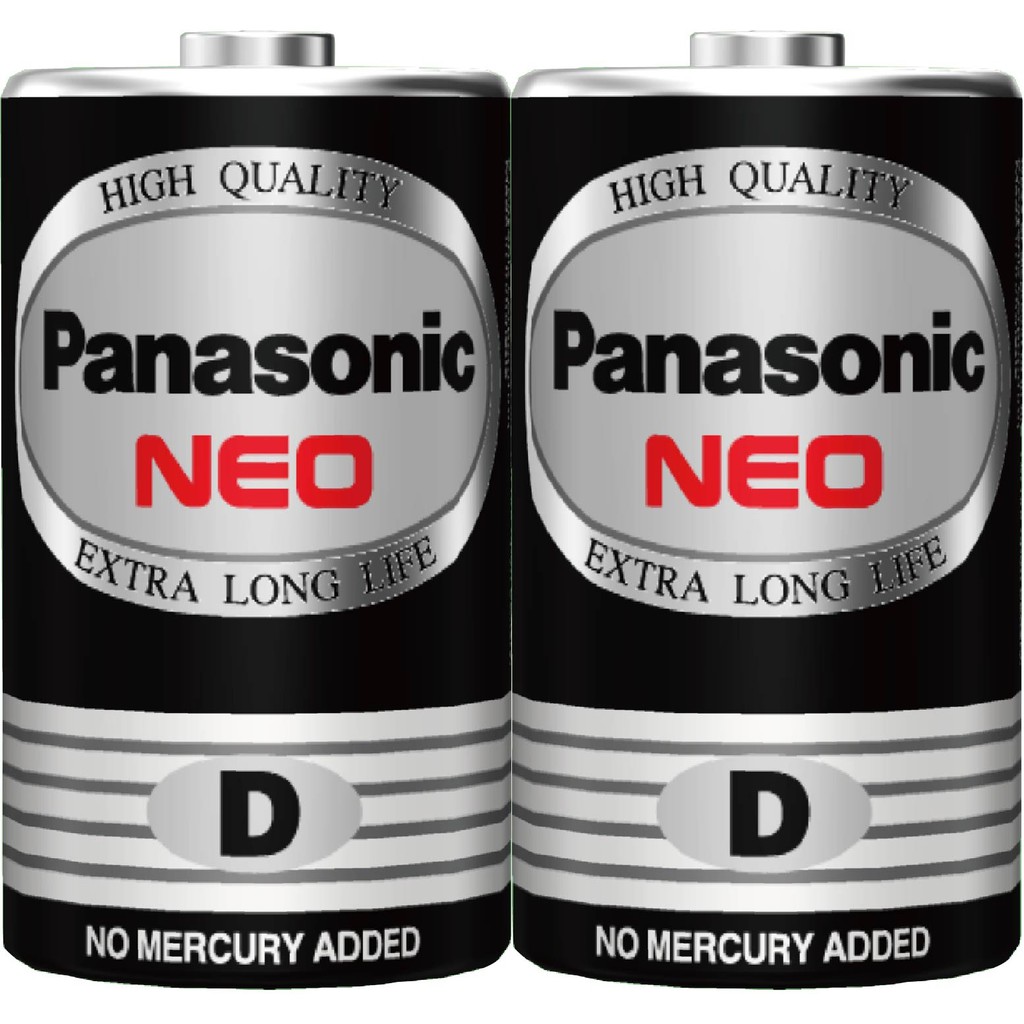 Panasonic國際牌碳鋅黑錳電池１號２入