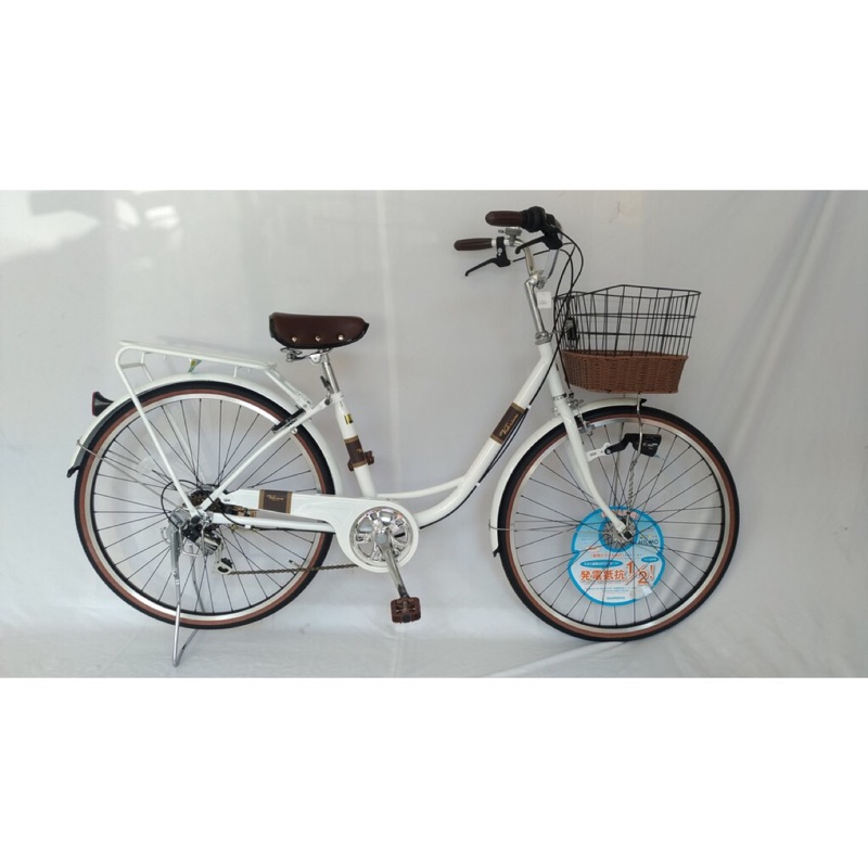 進口日本淑女車26吋shimano六段變速腳踏自行車 與日本市場同步。自取免運費