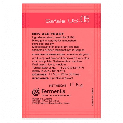 Fermentis Safale US-05 Yeast 美式艾爾啤酒酵母 ●○霧樂家釀○●自釀啤酒Homebrew●○