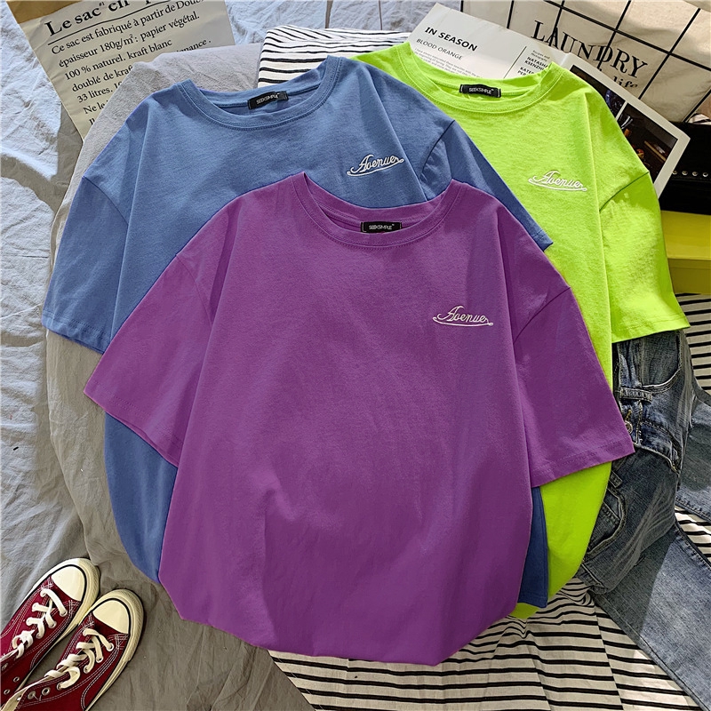 价格从 128 70 大碼女裝短袖t恤女學生百搭寬鬆原宿 Best Price Products