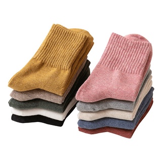 大唐襪業 D253素色襪子中筒日系純色棉襪高羅口棉質舒適襪子