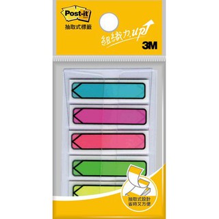 【倫倫文具】3M 可再貼抽取式箭頭標籤 (684-2)