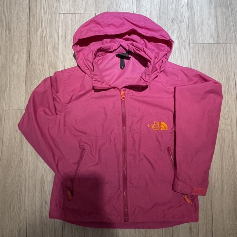 the north face kids 帽子可拆式防風外套