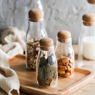 Appker 透明玻璃粉球軟木和沙發罐密封罐廚房咖啡豆乾果雜糧儲存儲存瓶咖啡含