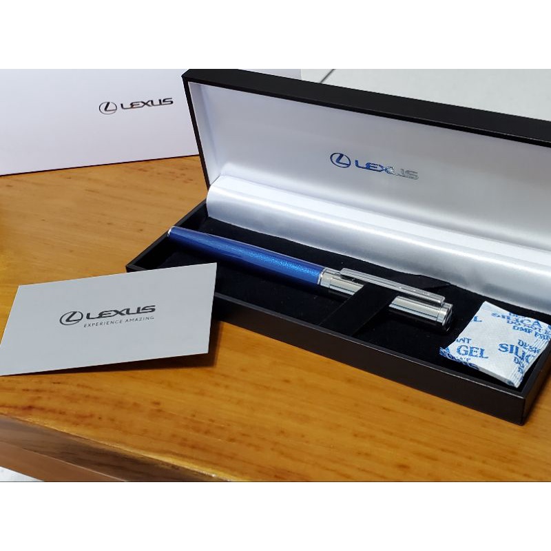 （全新）LEXUS原廠精品 時光刻痕鋼珠筆（藍）