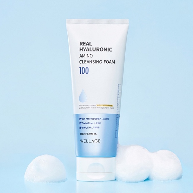 Wellage Real Hyaluronic Amino Cleansing Foam 150ml