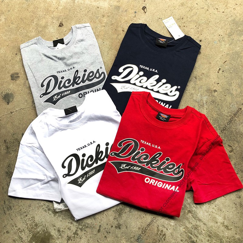 DICKIES LOGO TEE 深藍 軍綠 白色 淺灰 美式風格 短TEE 草寫LOGO 韓國公司貨