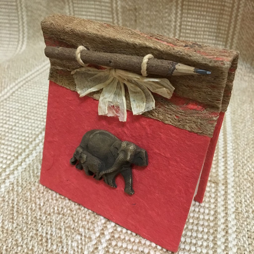 《旅遊小物割愛》泰國紀念小物 泰國大象小筆記本 立體大象 隨身筆記本 袖珍筆記本 口袋筆記本