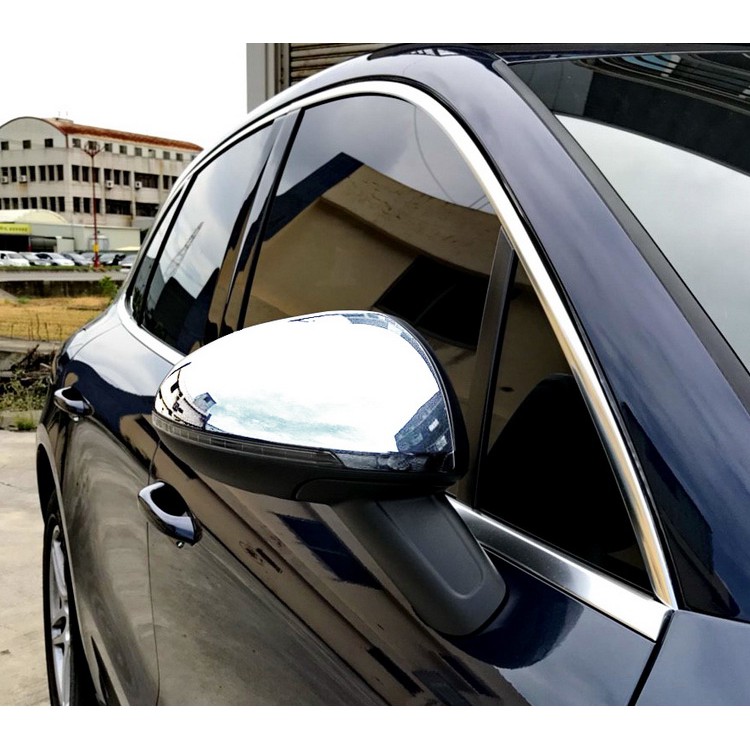 圓夢工廠 Porsche 保時捷 Macan 2015~2018 改裝 鍍鉻銀 後視鏡蓋 後照鏡蓋 飾貼