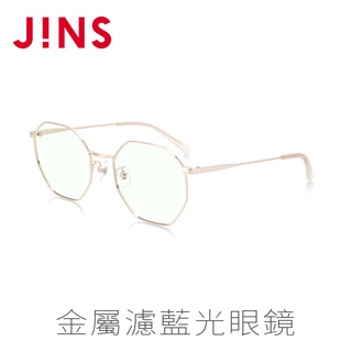 【JINS】 無度數金屬濾藍光眼鏡(AFPC19A112)-多邊框-兩色可選