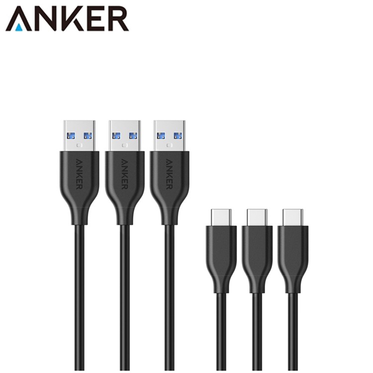 又敗家(3條)美國Anker PowerLine 90公分USB-C轉USB 3.0安卓手機傳輸充電線數據線傳輸線同步線