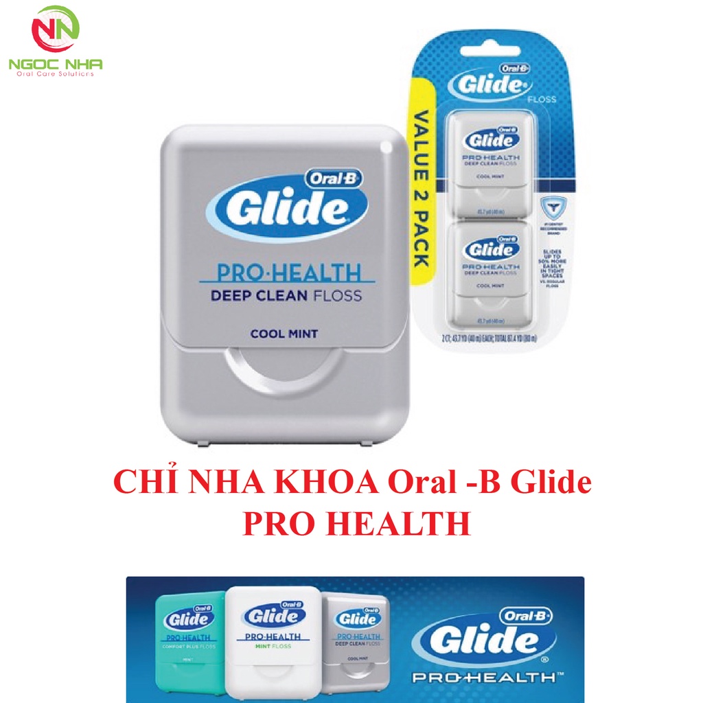 Oral-b Glide Pro Health 深層清潔牙線,吸塑 2 盒 40m