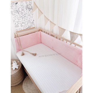 超柔瞬暖豆豆絨布寶寶床圍寢具組 嬰兒床