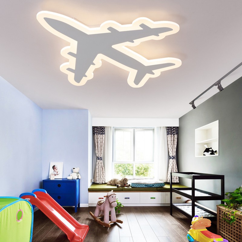 熱賣爆款兒童飛機吸頂燈 簡約現代創意led臥室溫馨公主卡通男女孩房間燈具