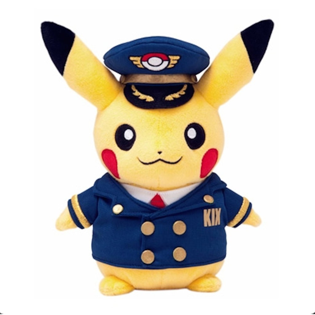 日本童裝 神奇寶貝 關西空港限定 KIX 皮卡丘機 寶可夢 娃娃玩偶 Pokemon 正版 日本空運~