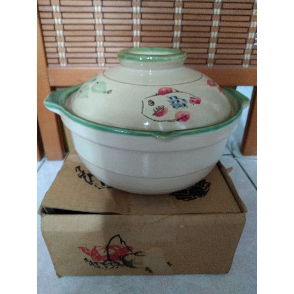 日式深型耐熱陶土砂鍋