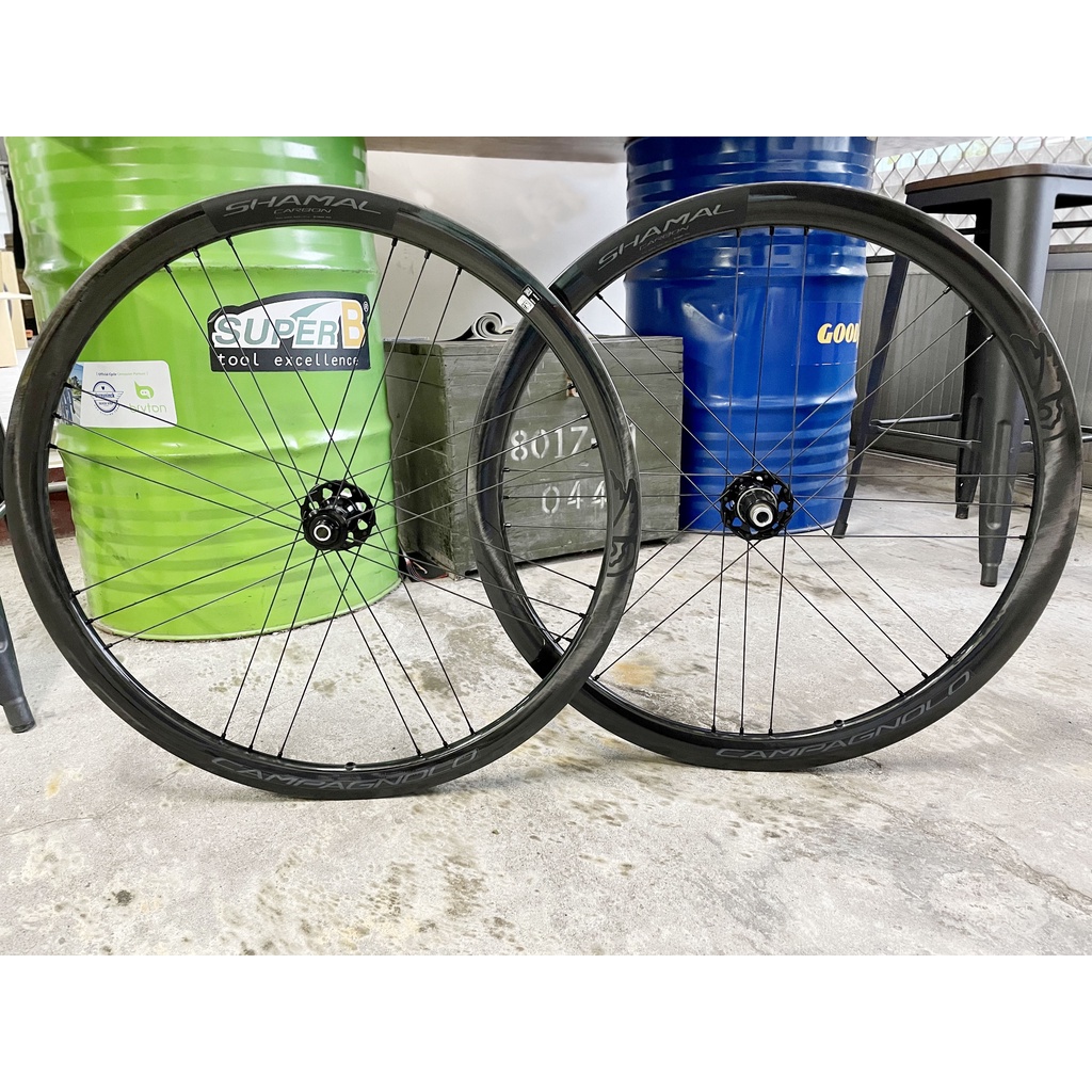 ~騎車趣~全新拆車品Campagnolo Shamal Carbon DB 碳纖維輪組 碟煞輪組 瞎貓