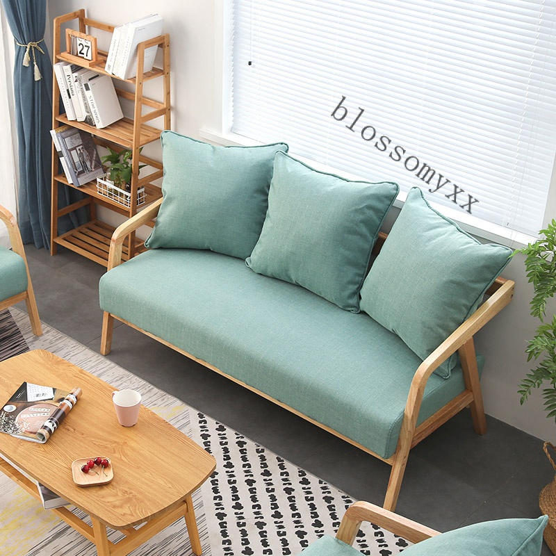 【簡佳宜居】免運  小戶型簡易木沙發出租屋家具經濟型臥室北歐簡約現代單雙人1.5米