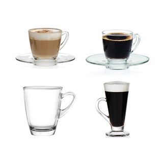 【Ocean】肯雅杯盤系列 6入組 -共5款《拾光玻璃》 馬克杯 玻璃杯 杯盤組 卡布奇諾杯 濃縮咖啡杯 愛爾蘭咖啡杯