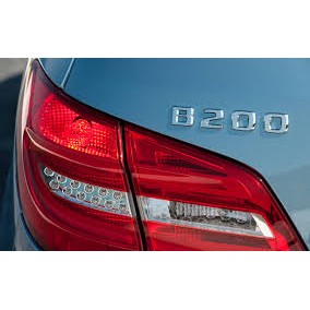 ~圓夢工廠~ 賓士 Benz 2008~2014 " B200 " 後車廂鍍鉻字貼 同原廠款式 高度25mm