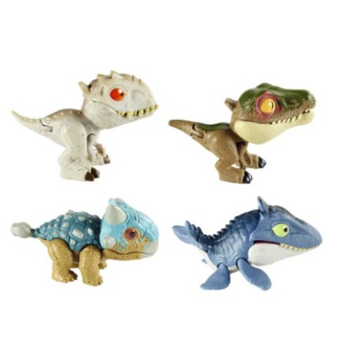 2 Kids&lt;美泰兒&gt;4款合售 侏羅紀世界 侏儸紀 Q版恐龍系列 恐龍 變種 滄龍 一套4款販售 原價1196