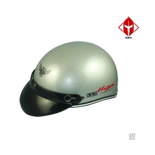 華泰 安全帽 K839M/K-839M 素色 銀色 半罩 哈利帽 單帽子 不含鏡片《淘帽屋》