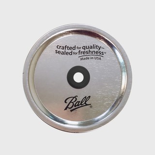 【現貨/發票】Ball 梅森罐 BPA-Free 彩色吸管孔鐵片(寬口-黑色) 需搭配Ball寬口梅森罐使用