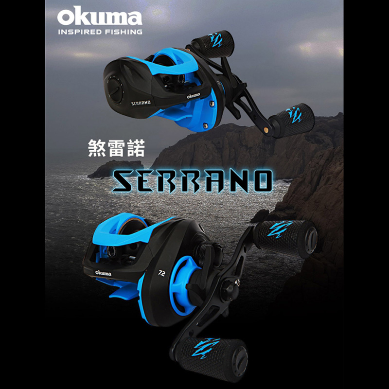 (中壢鴻海釣具)《《okuma 》Low Profile 煞雷諾Serrano  小烏龜捲線器 路亞捲線器